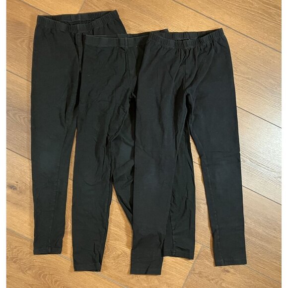 Cat & Jack Black Legging Bundle 3 Pairs of Leggings Size L (10/12) - Picture 1 of 3